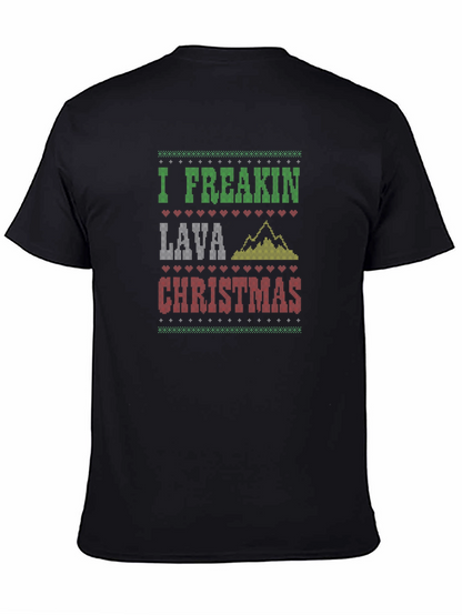 Camiseta Navideña Divertida Lava Christmas