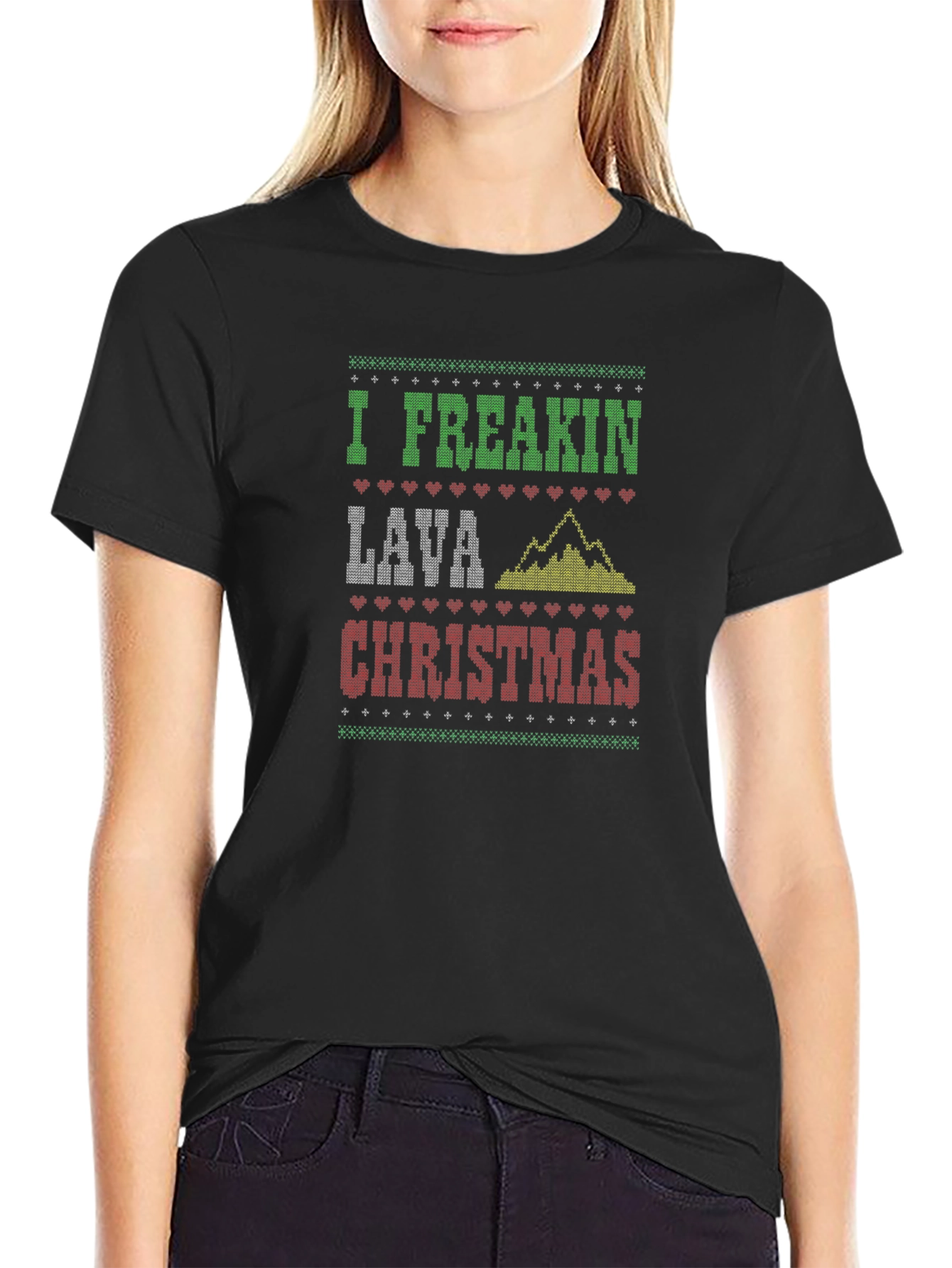 Camiseta Navideña Divertida Lava Christmas