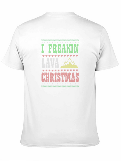 Camiseta Navideña Divertida Lava Christmas