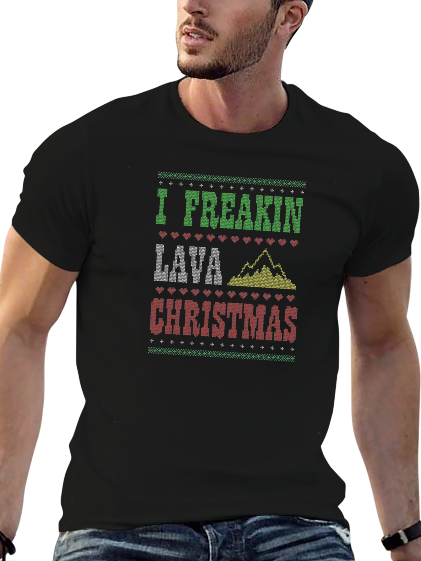 Camiseta Navideña Divertida Lava Christmas