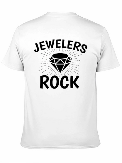 Camiseta Negra Jewelers Rock para Amantes de Joyas