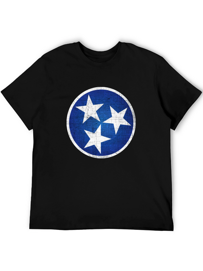 Camiseta Hombre Negra con Diseño Tennessee Stars