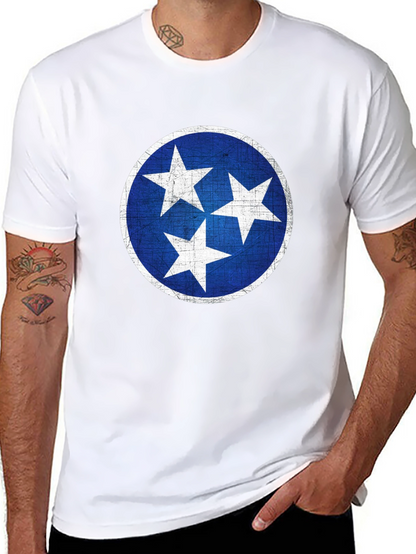 Camiseta Hombre Negra con Diseño Tennessee Stars