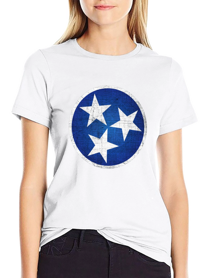 Camiseta Hombre Negra con Diseño Tennessee Stars