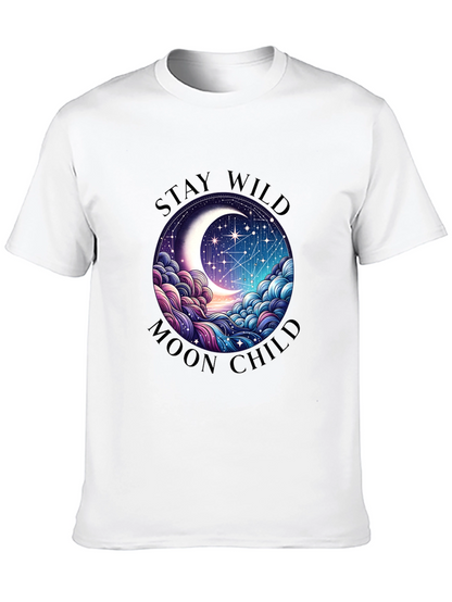 Camiseta Negra Stay Wild Moon Child