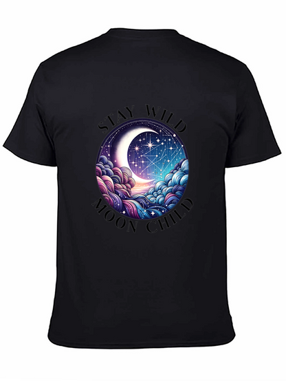 Camiseta Negra Stay Wild Moon Child