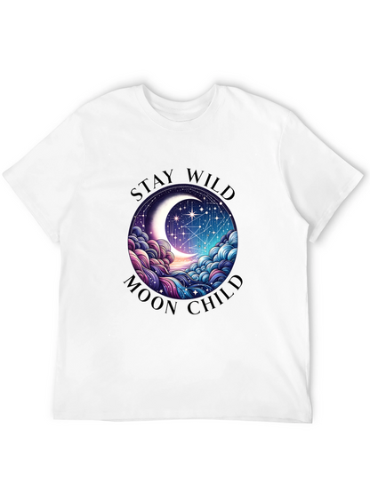 Camiseta Negra Stay Wild Moon Child