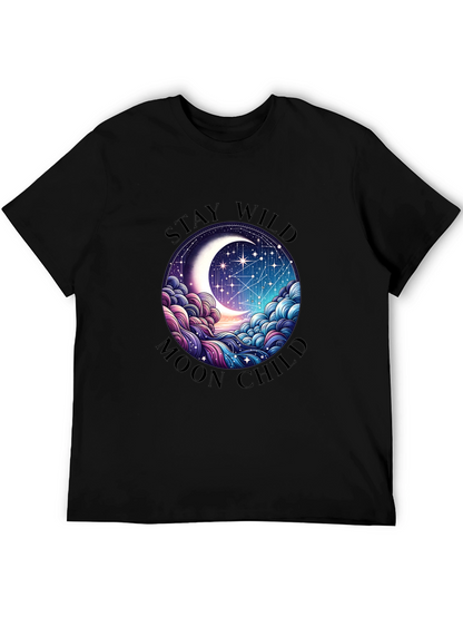 Camiseta Negra Stay Wild Moon Child