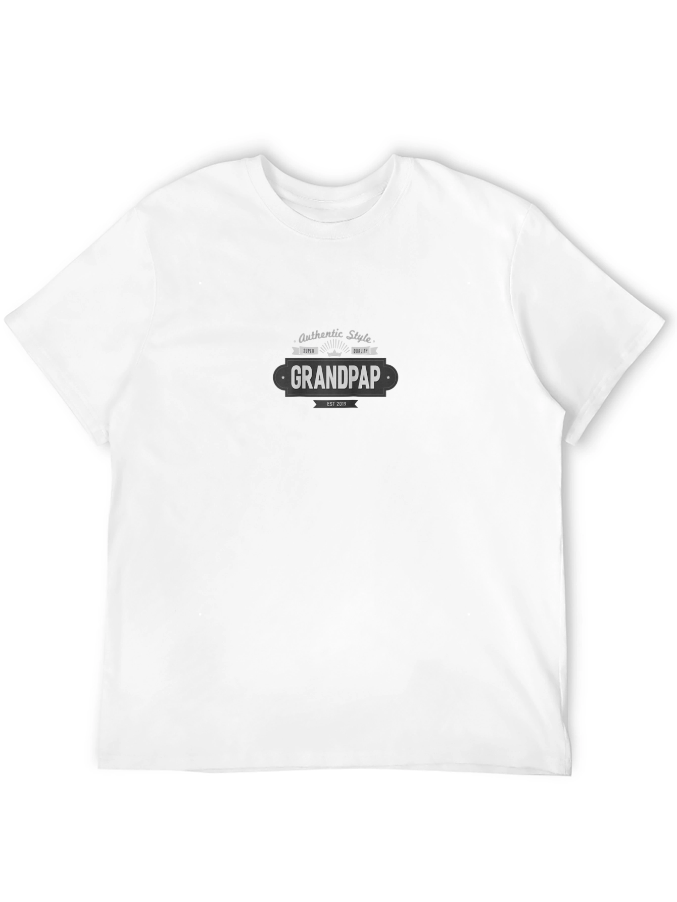 Camiseta Negra Grandpap Estilo Auténtico para Hombre