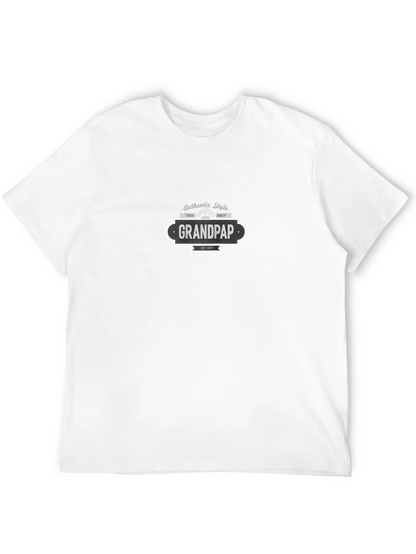 Camiseta Negra Grandpap Estilo Auténtico para Hombre