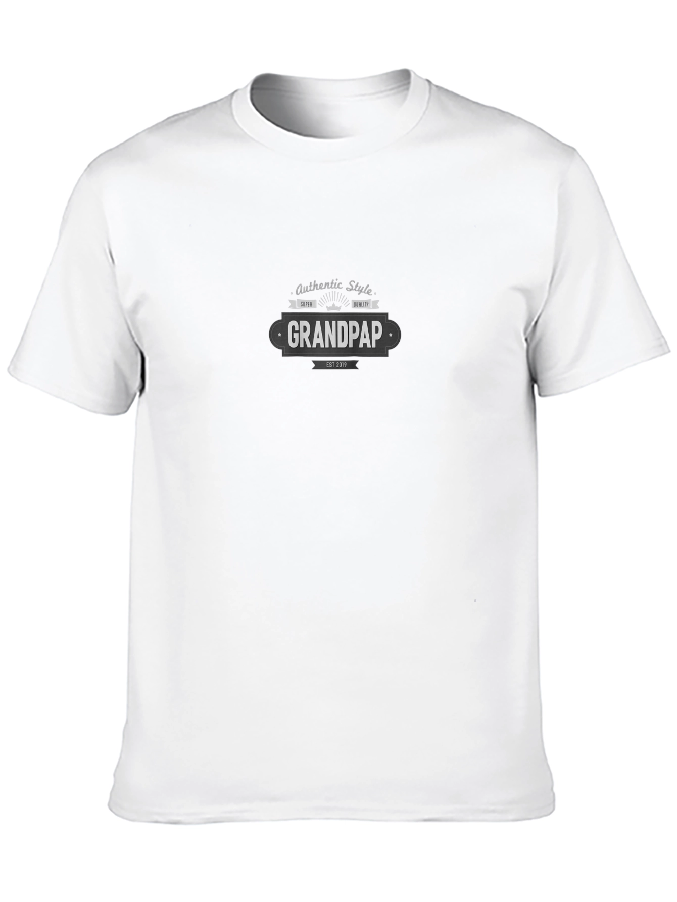 Camiseta Negra Grandpap Estilo Auténtico para Hombre