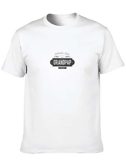 Camiseta Negra Grandpap Estilo Auténtico para Hombre