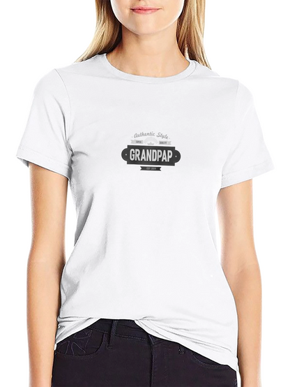 Camiseta Negra Grandpap Estilo Auténtico para Hombre