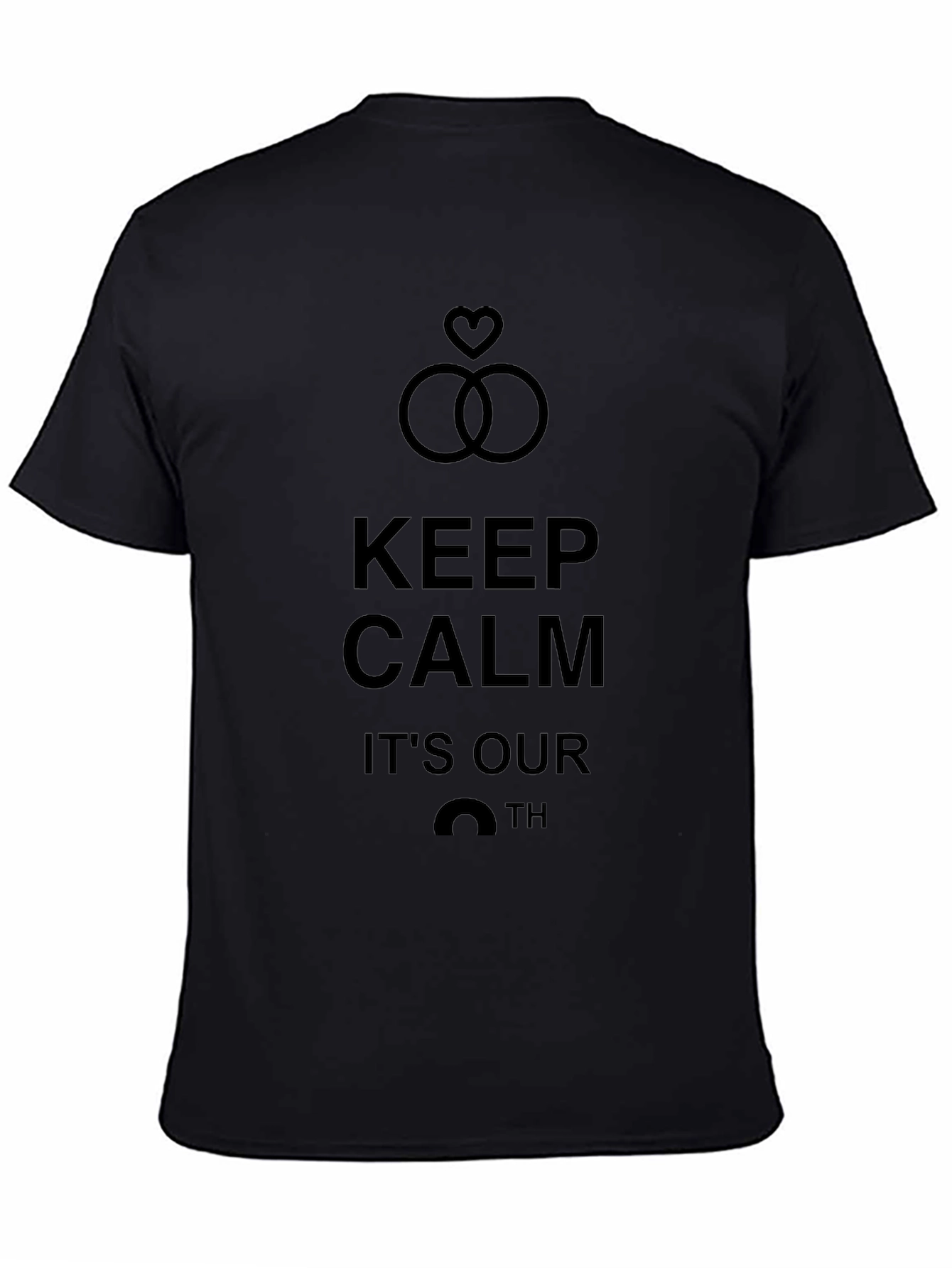 Camiseta Negra Aniversario Keep Calm