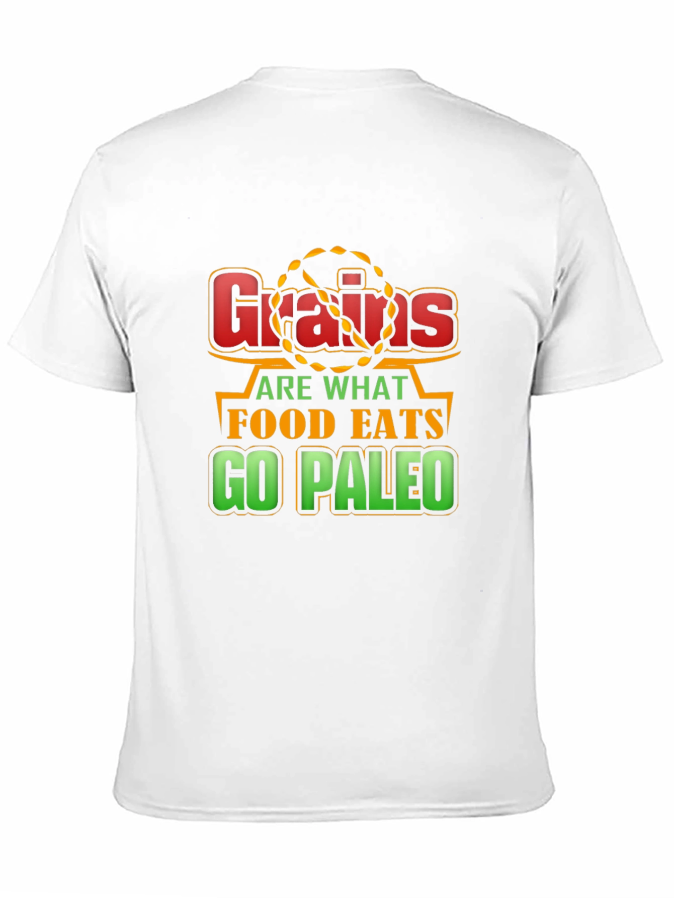 Camiseta Negra Grains are what food eats