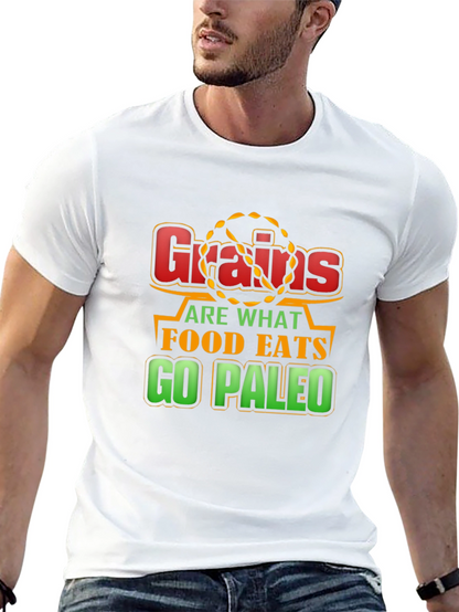 Camiseta Negra Grains are what food eats