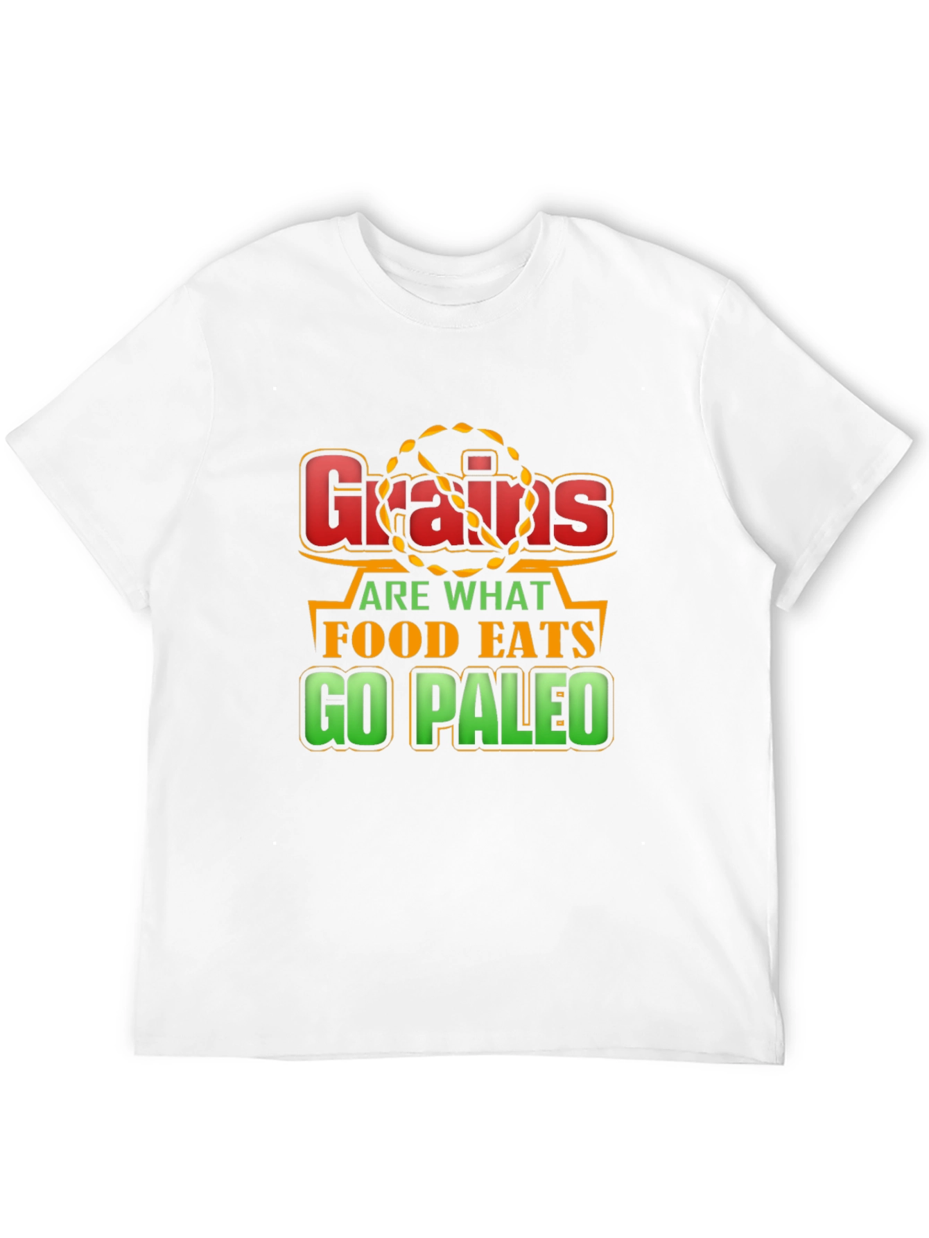 Camiseta Negra Grains are what food eats