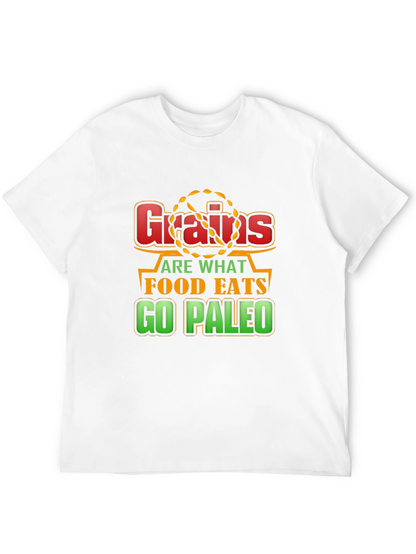Camiseta Negra Grains are what food eats
