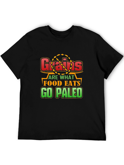 Camiseta Negra Grains are what food eats