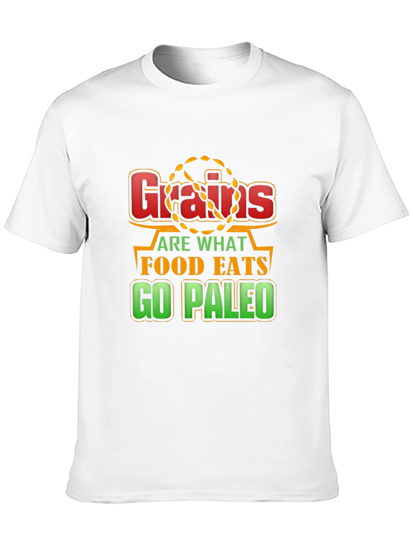 Camiseta Negra Grains are what food eats