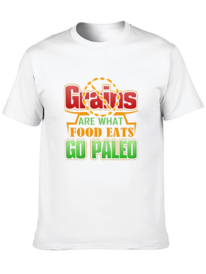 Camiseta Negra Grains are what food eats