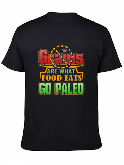 Camiseta Negra Grains are what food eats
