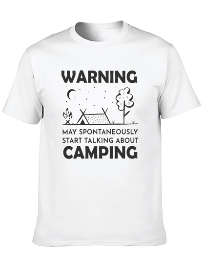 Camiseta Negra Humorística de Camping