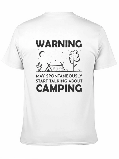 Camiseta Negra Humorística de Camping
