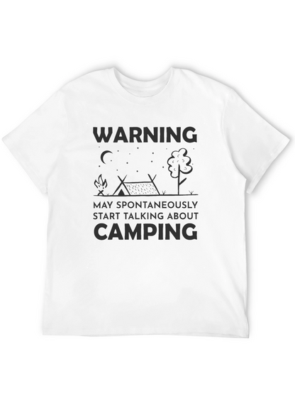 Camiseta Negra Humorística de Camping