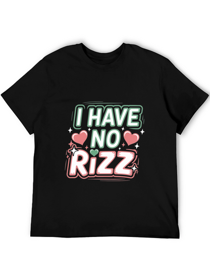 Camiseta Negra I Have No Rizz Divertida