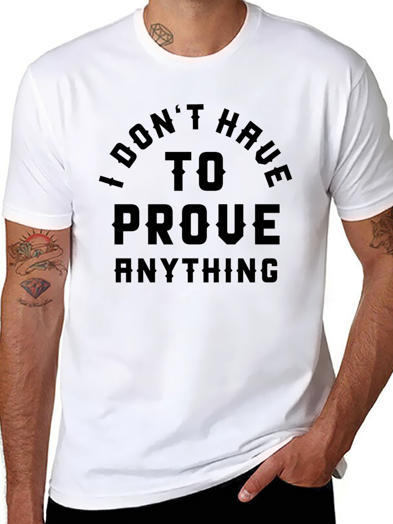 Camiseta Negra: No Tengo Que Probar Nada