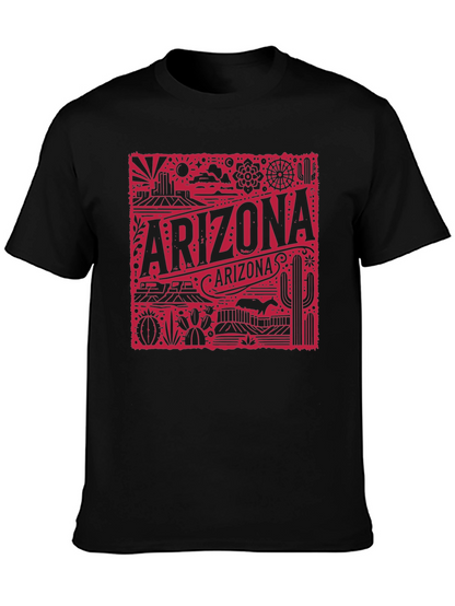 Camiseta Negra Arizona Retro