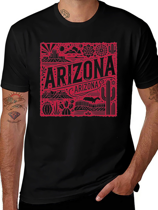 Camiseta Negra Arizona Retro