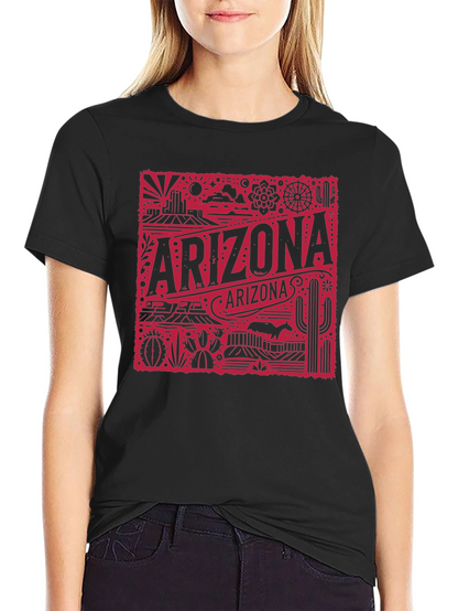 Camiseta Negra Arizona Retro