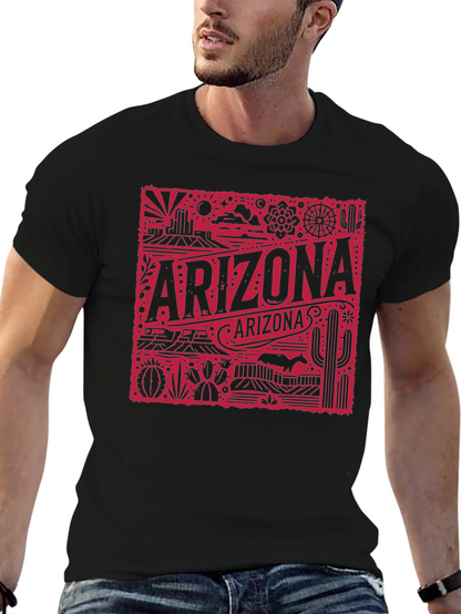 Camiseta Negra Arizona Retro