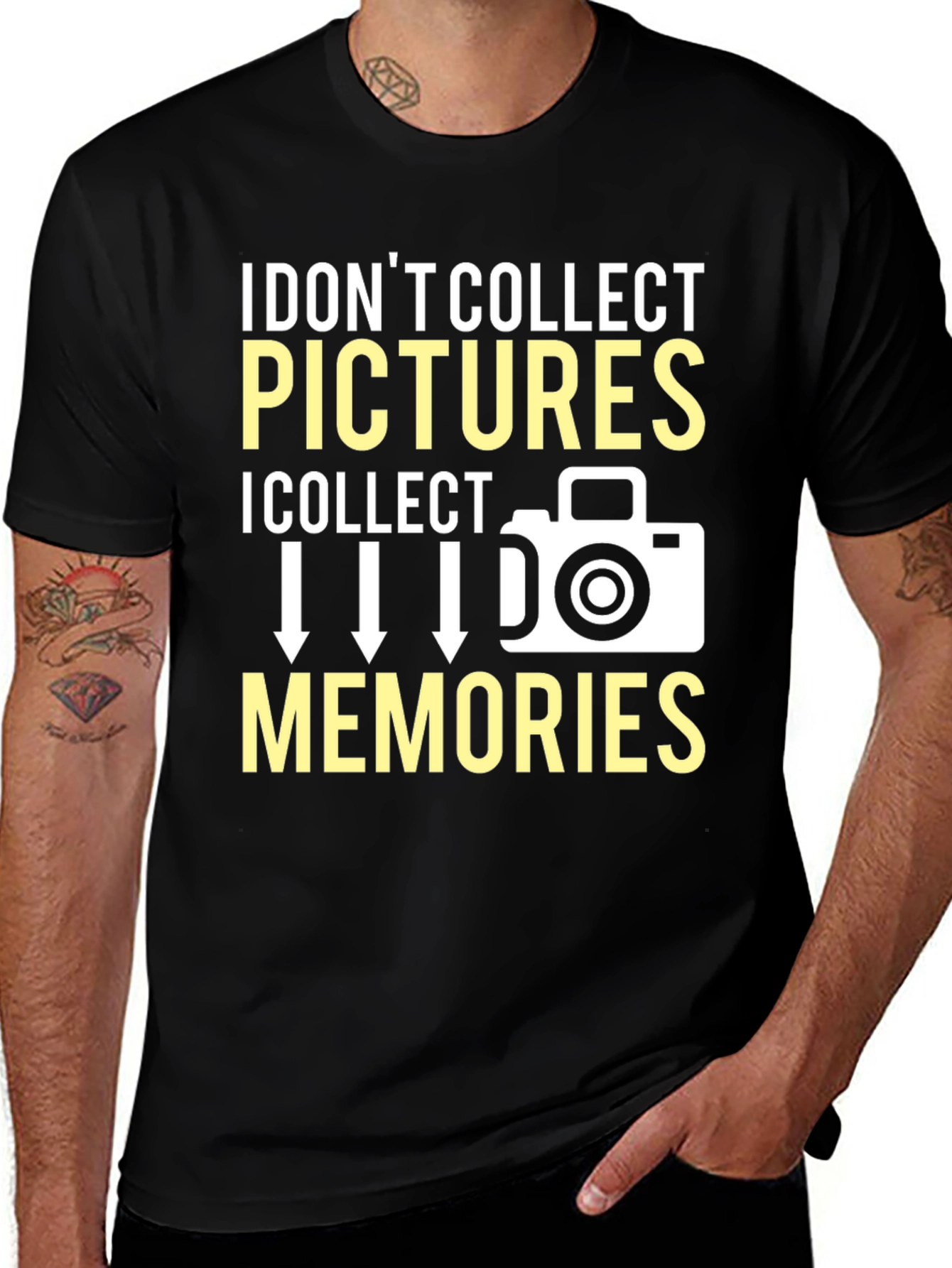 Camiseta Fotógrafo: Colecciono Recuerdos No Fotos