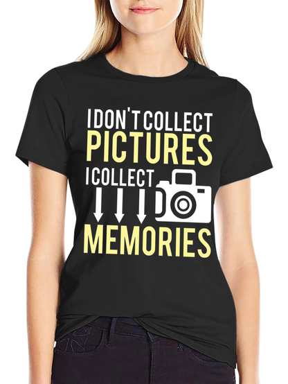Camiseta Fotógrafo: Colecciono Recuerdos No Fotos