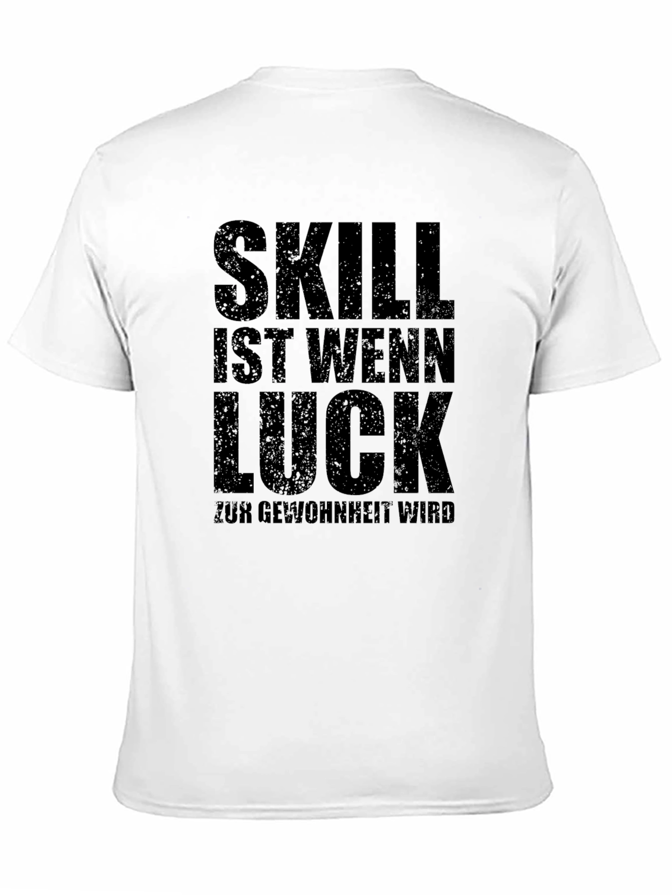 Camiseta Negra Skill Luck para Hombre