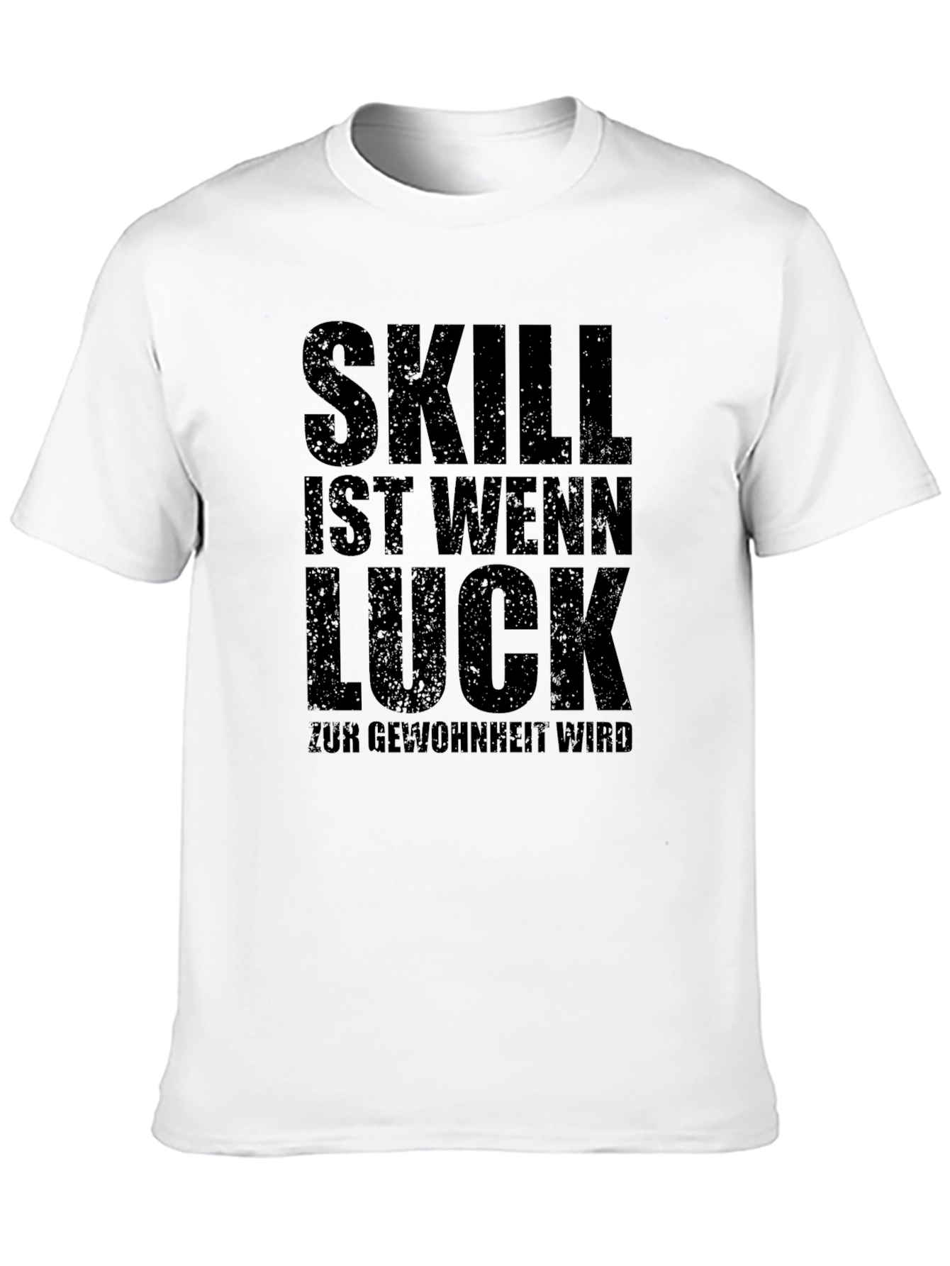 Camiseta Negra Skill Luck para Hombre