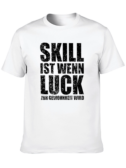 Camiseta Negra Skill Luck para Hombre