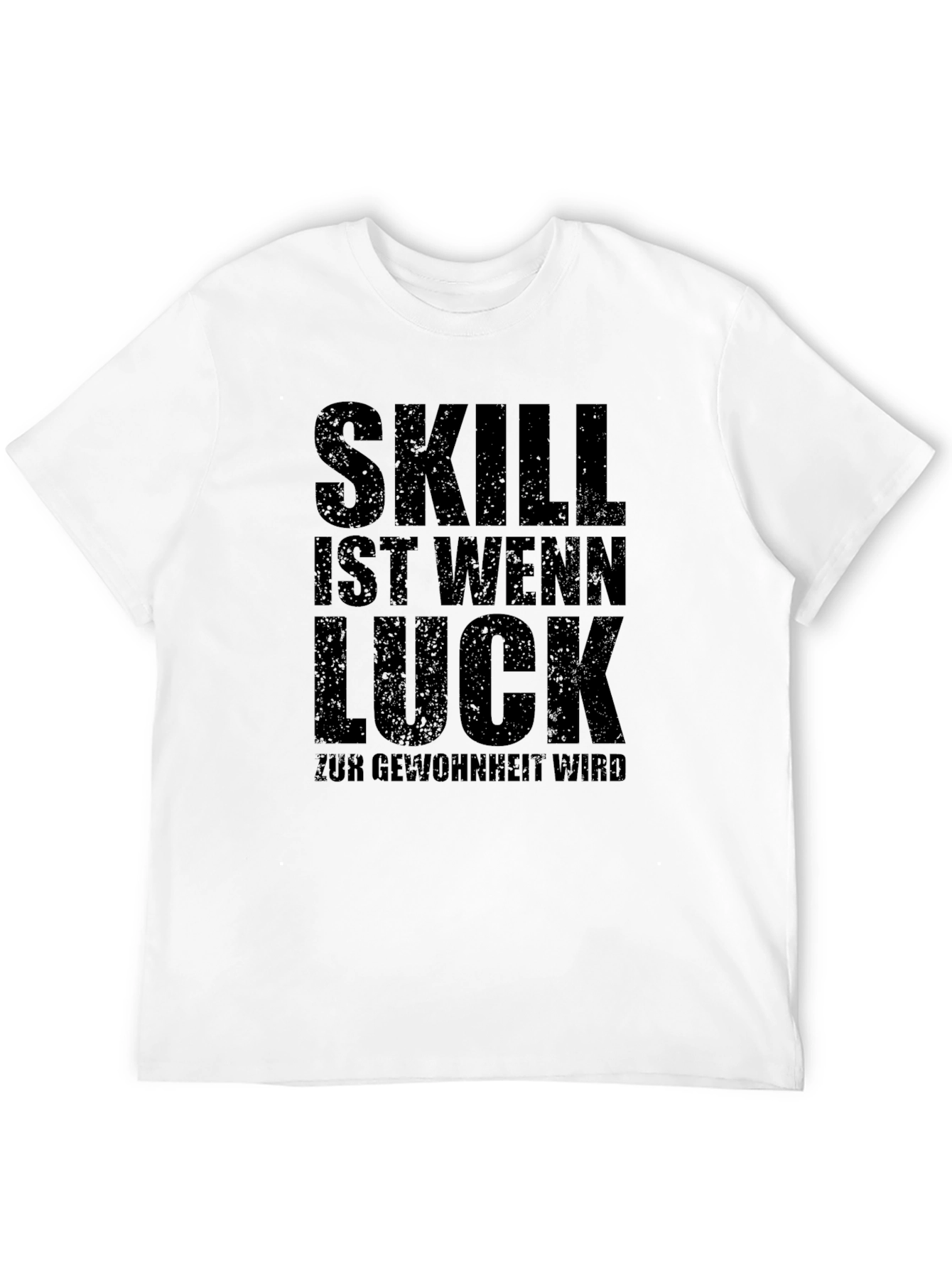 Camiseta Negra Skill Luck para Hombre