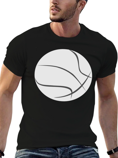 Camiseta Negra con Diseño de Baloncesto