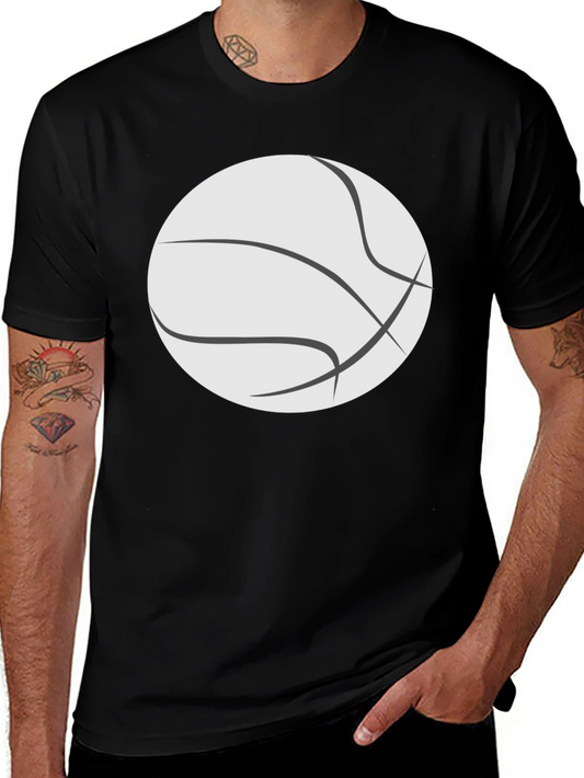 Camiseta Negra con Diseño de Baloncesto