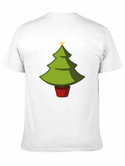 Camiseta Negra con Árbol de Navidad Divertido