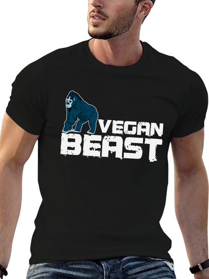 Camiseta Negra Vegan Beast