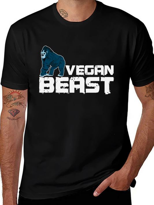 Camiseta Negra Vegan Beast
