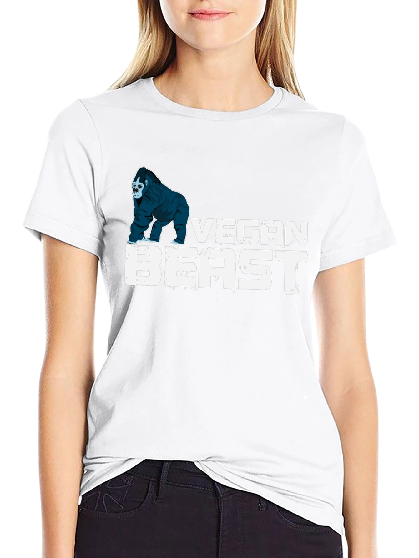 Camiseta Negra Vegan Beast
