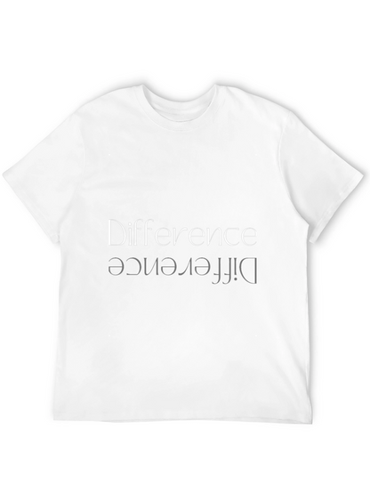Camiseta Negra Hombre: Diferencia Reflejada