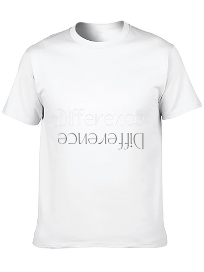 Camiseta Negra Hombre: Diferencia Reflejada