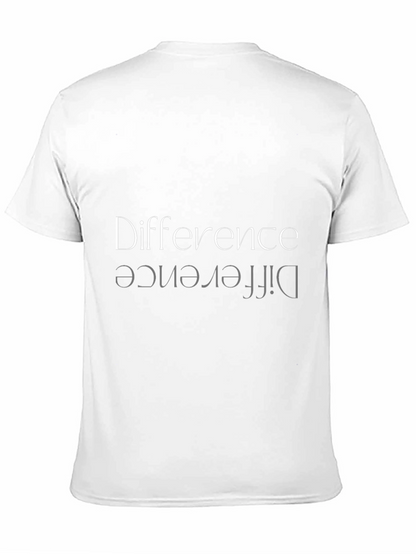Camiseta Negra Hombre: Diferencia Reflejada